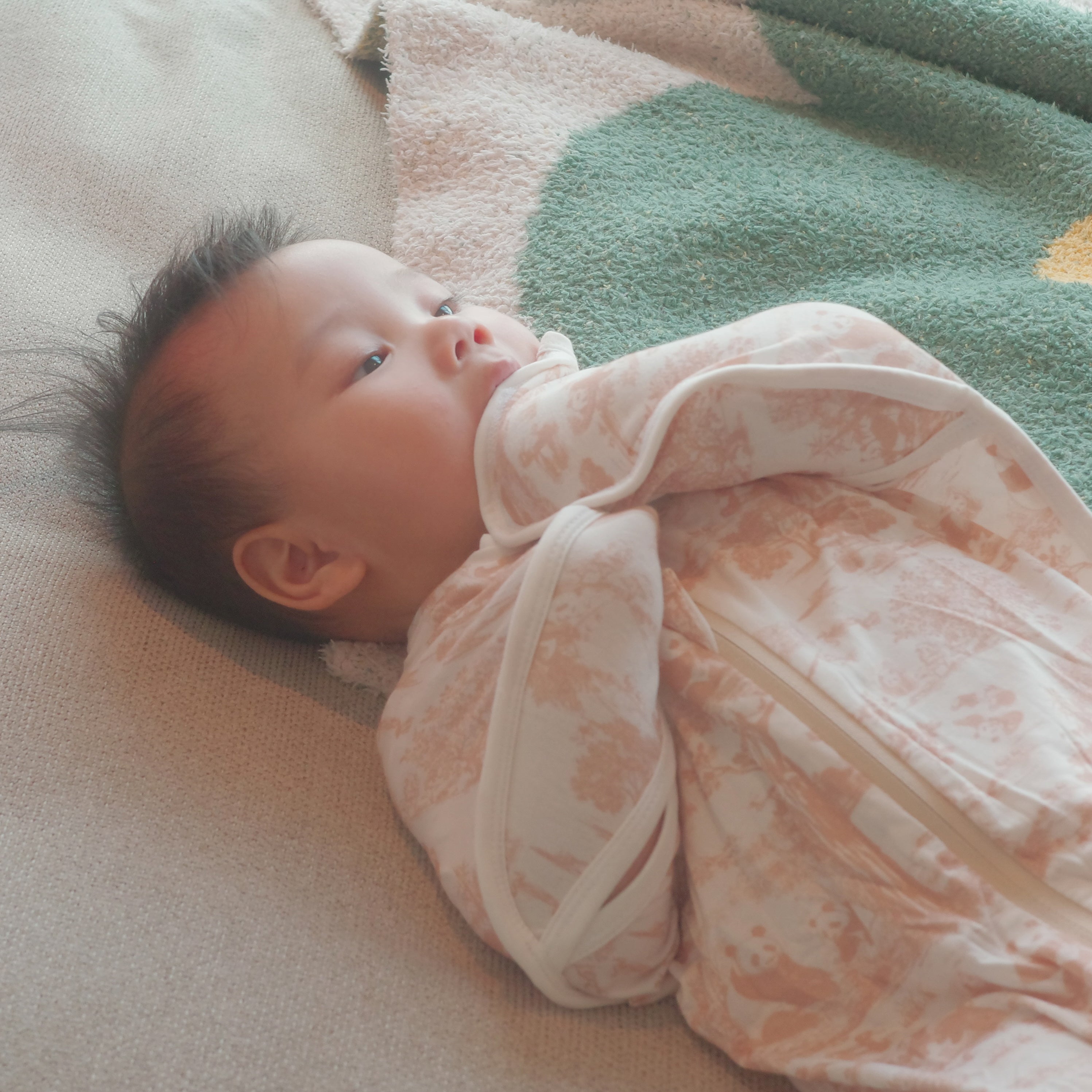 Hae Hae Porcelain Panda Bamboo HaeZip™ Anti-Startle Sleep Sack & Swaddle