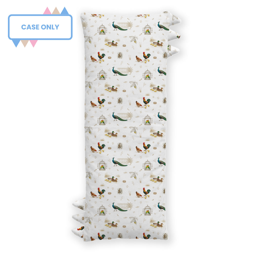 Open Meadows Bamboo Kids’ Pillowcase in Bird print