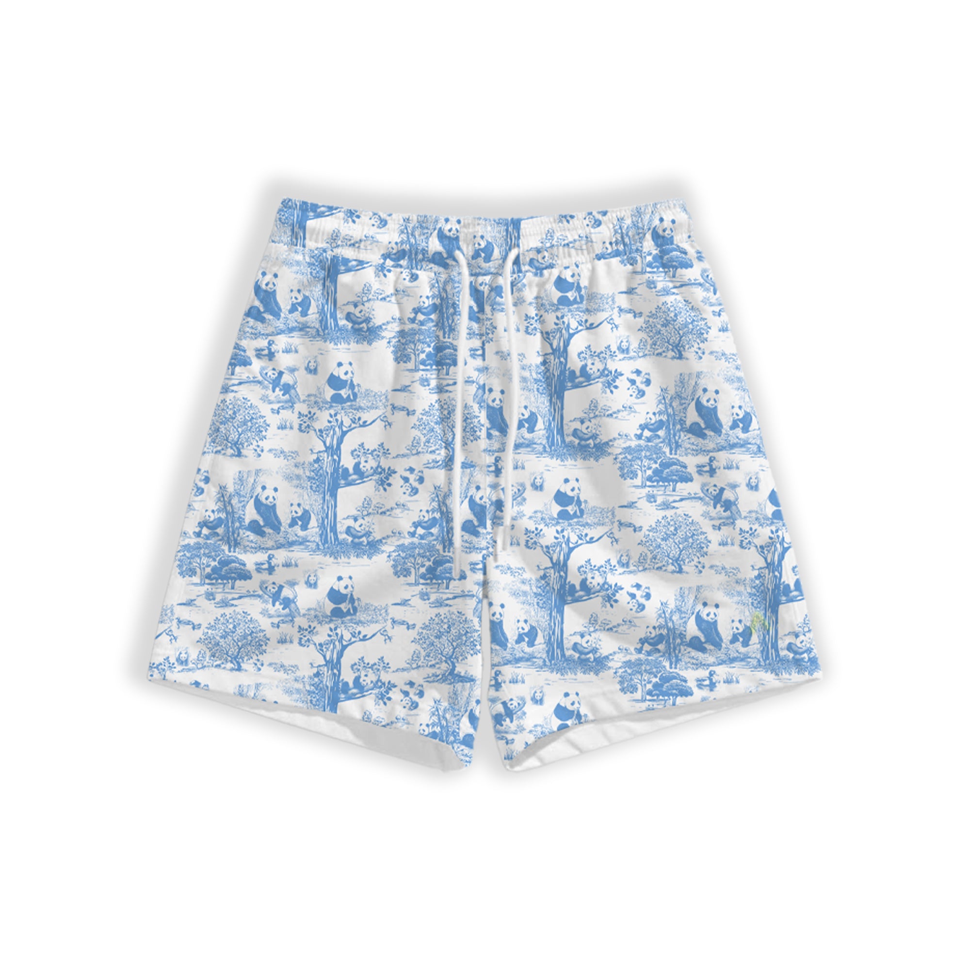 Porcelain Panda Adult Unisex Bamboo Lounge Shorts | Ultra-Soft, Breathable & Cooling Loungewear