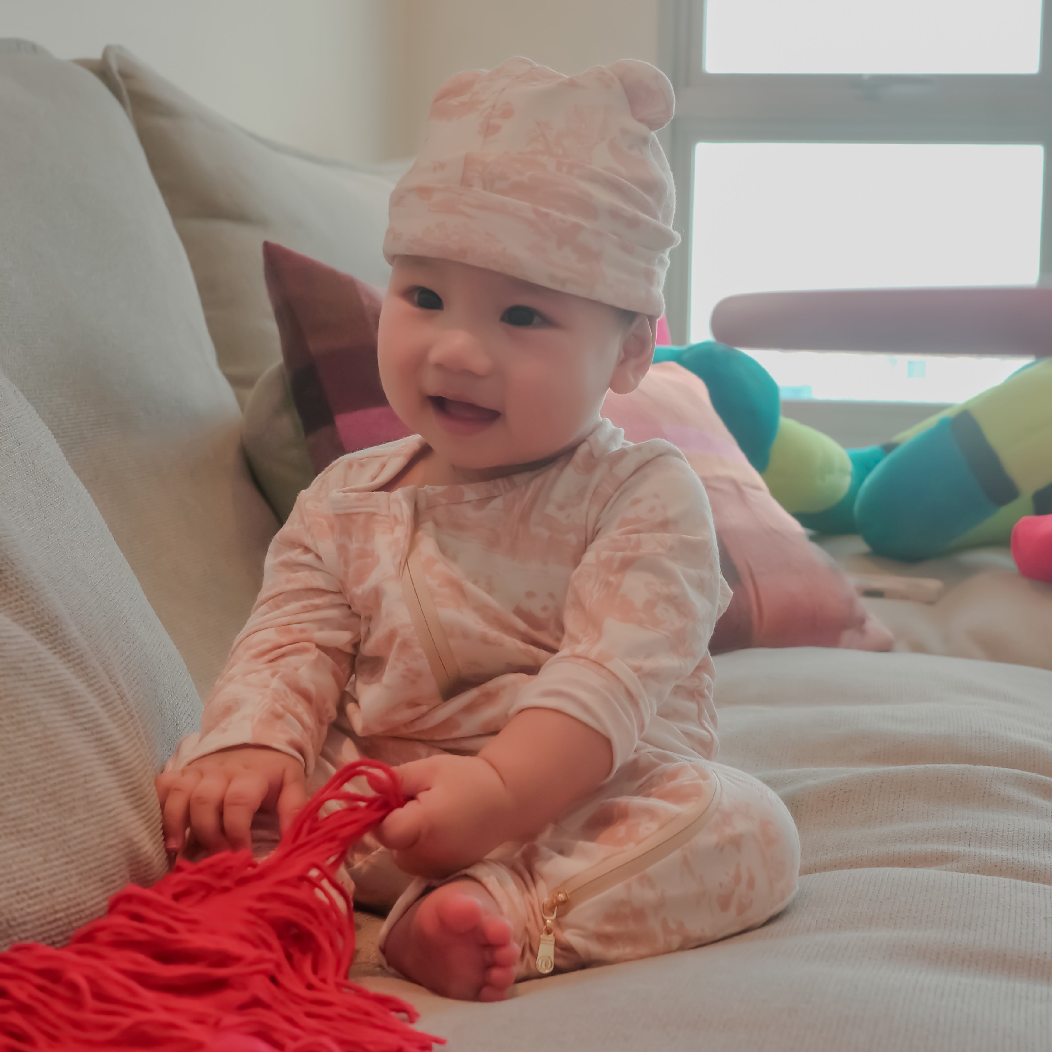 Hae Hae Bamboo Bear Beanie with Sorona® Stuffed Ears