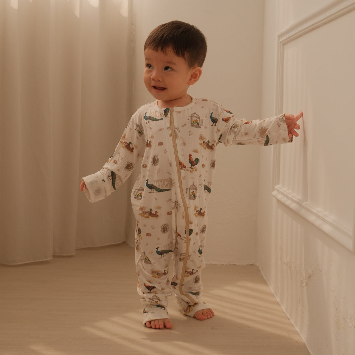 Open Meadows HaeZip Romper lifestyle — open-meadows-bamboo-zip-sleep-suit-romper-haezip — 2