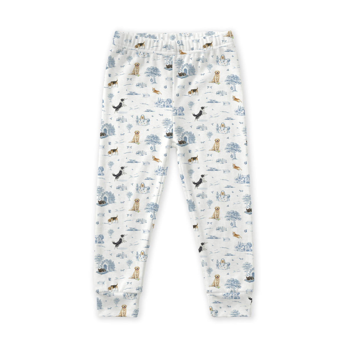 Open Meadows Bamboo Kids Long Pants in Dog print