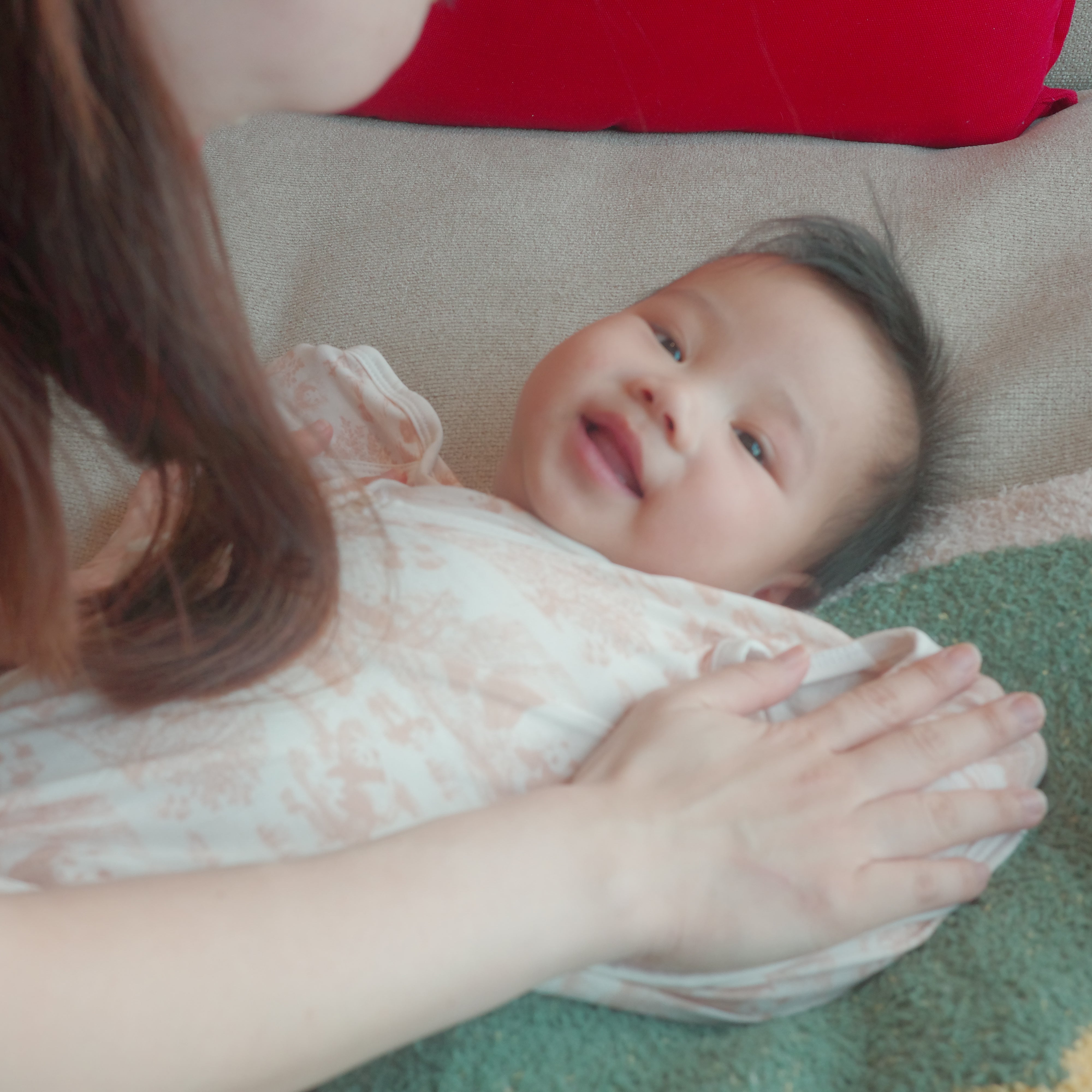 Hae Hae Porcelain Panda Bamboo HaeZip™ Anti-Startle Sleep Sack & Swaddle