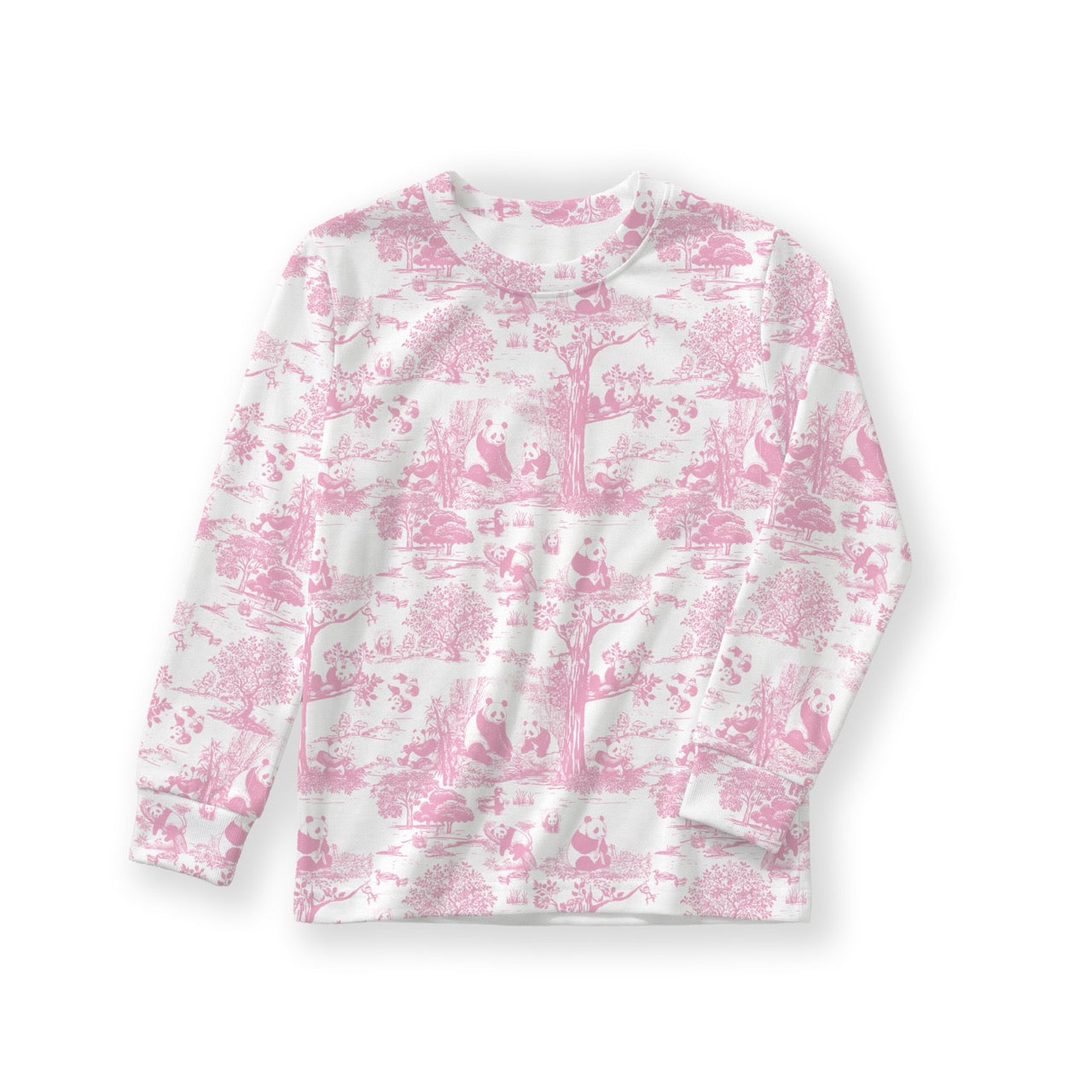 Hae Hae Porcelain Panda Bamboo Long Sleeve Shirt