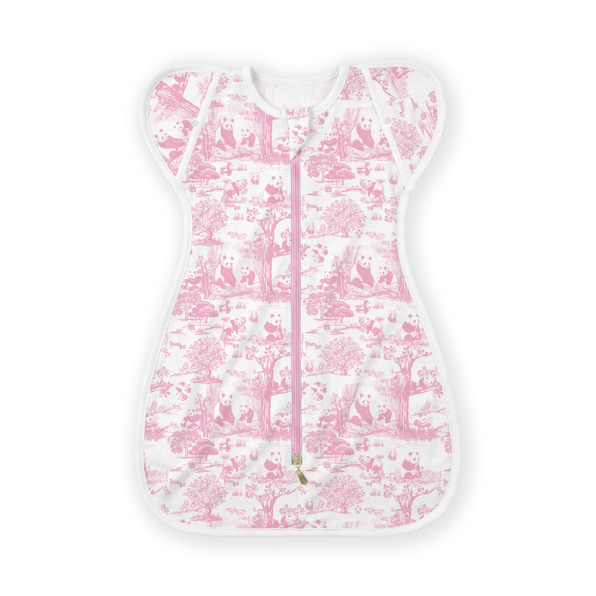 Hae Hae Porcelain Panda Bamboo HaeZip™ Anti-Startle Sleep Sack & Swaddle