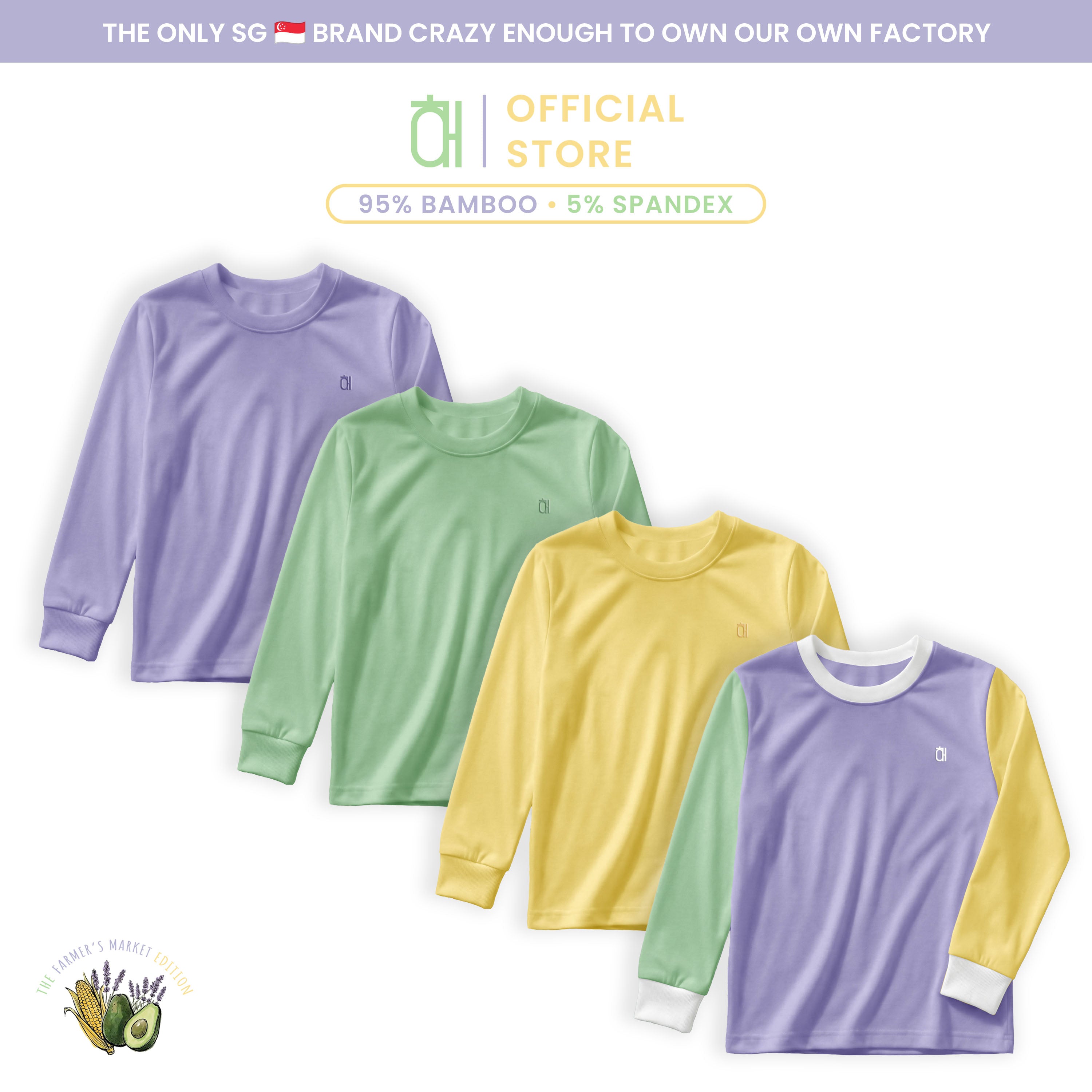 The Farmer's Market Bamboo Long Sleeve Shirt