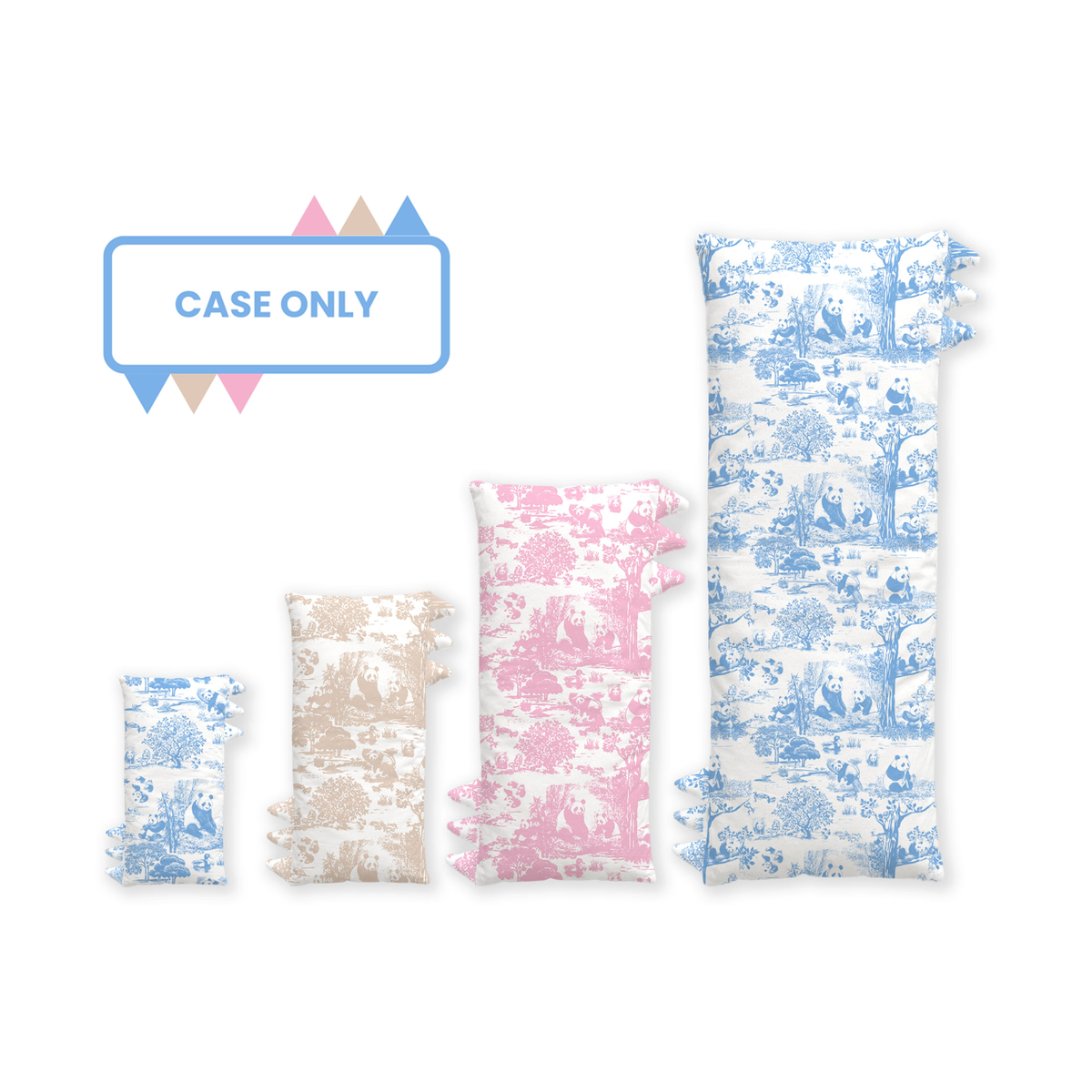 Clean white product hero — Porcelain Panda Bamboo Kids’ Pillowcase