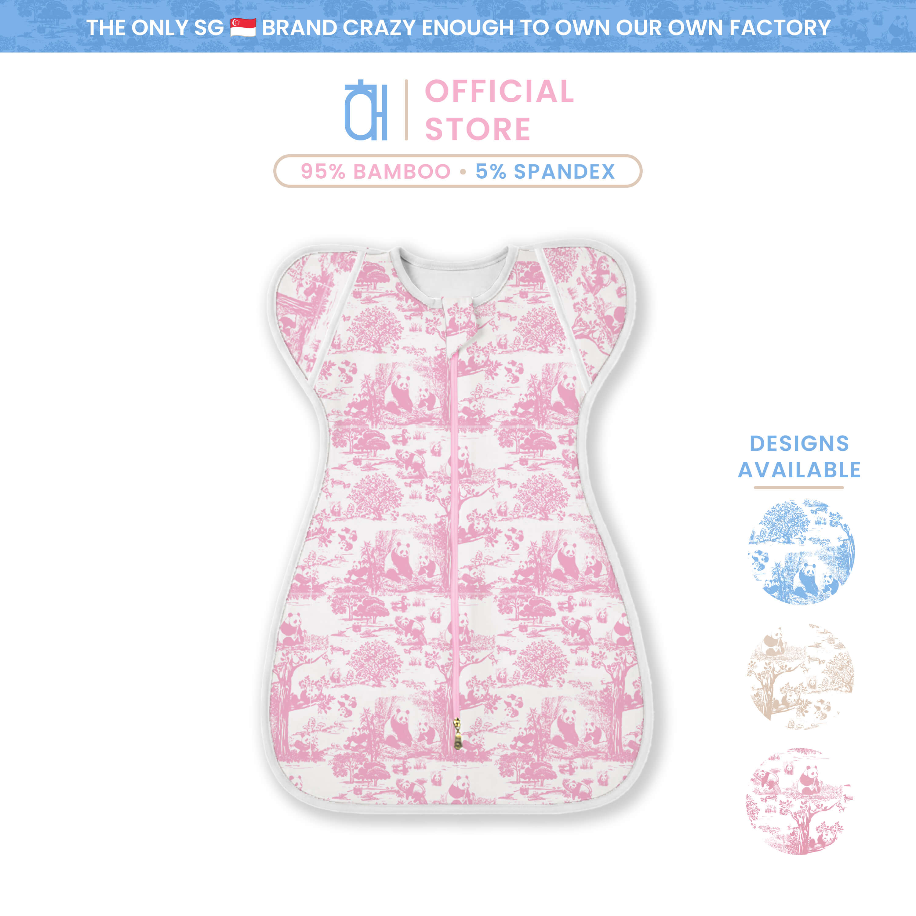 Hae Hae Bamboo Anti-Startle Sleep Sack & Swaddle with HaeZip™