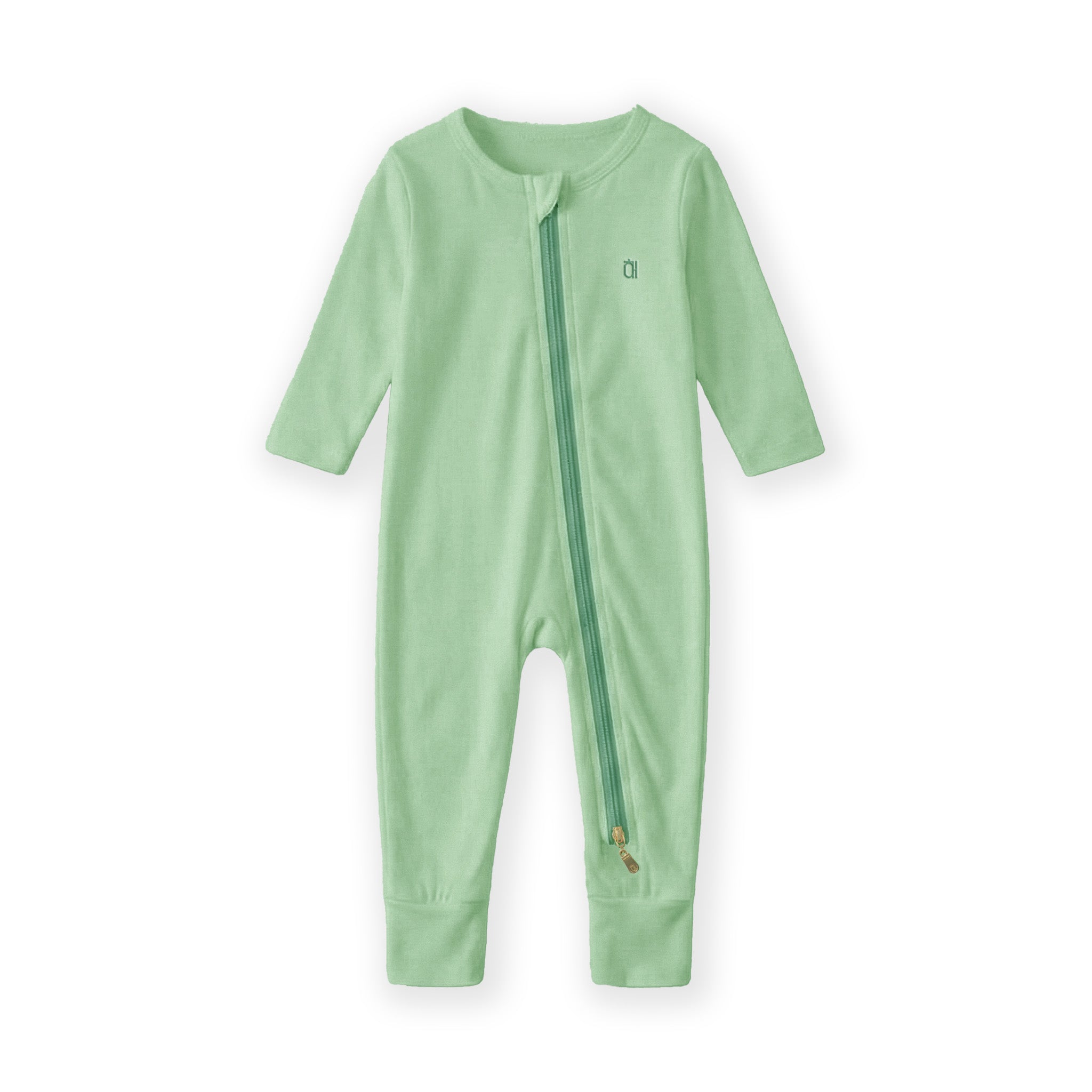 The Farmer's Market Bamboo Zip Sleep Suit Romper with HaeZip™