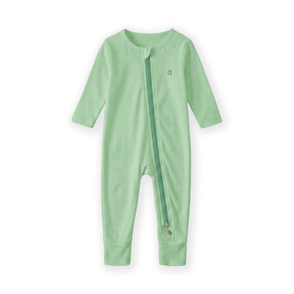The Farmer's Market Bamboo Zip Sleep Suit Romper with HaeZip™