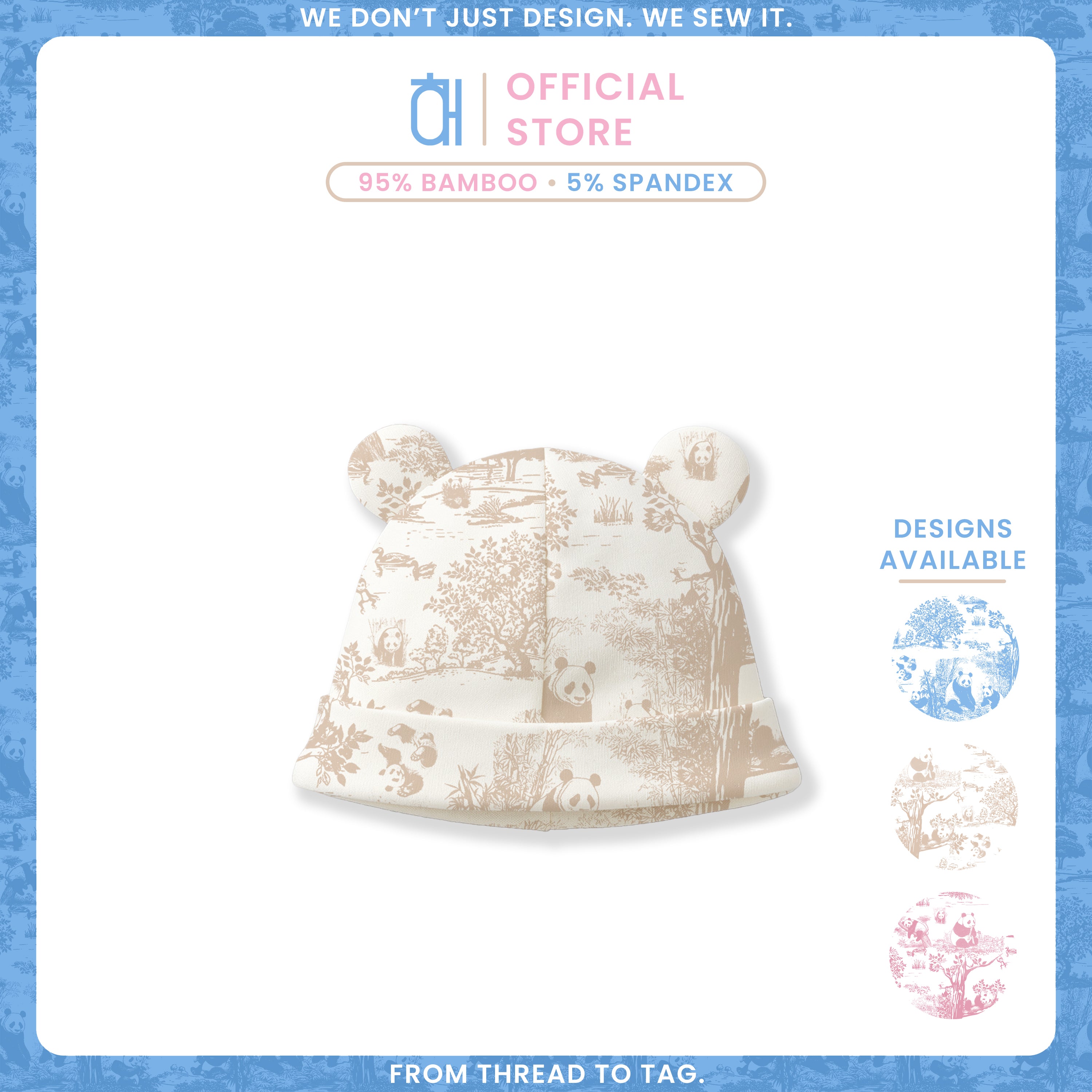 Hae Hae Bamboo Bear Beanie with Sorona® Stuffed Ears