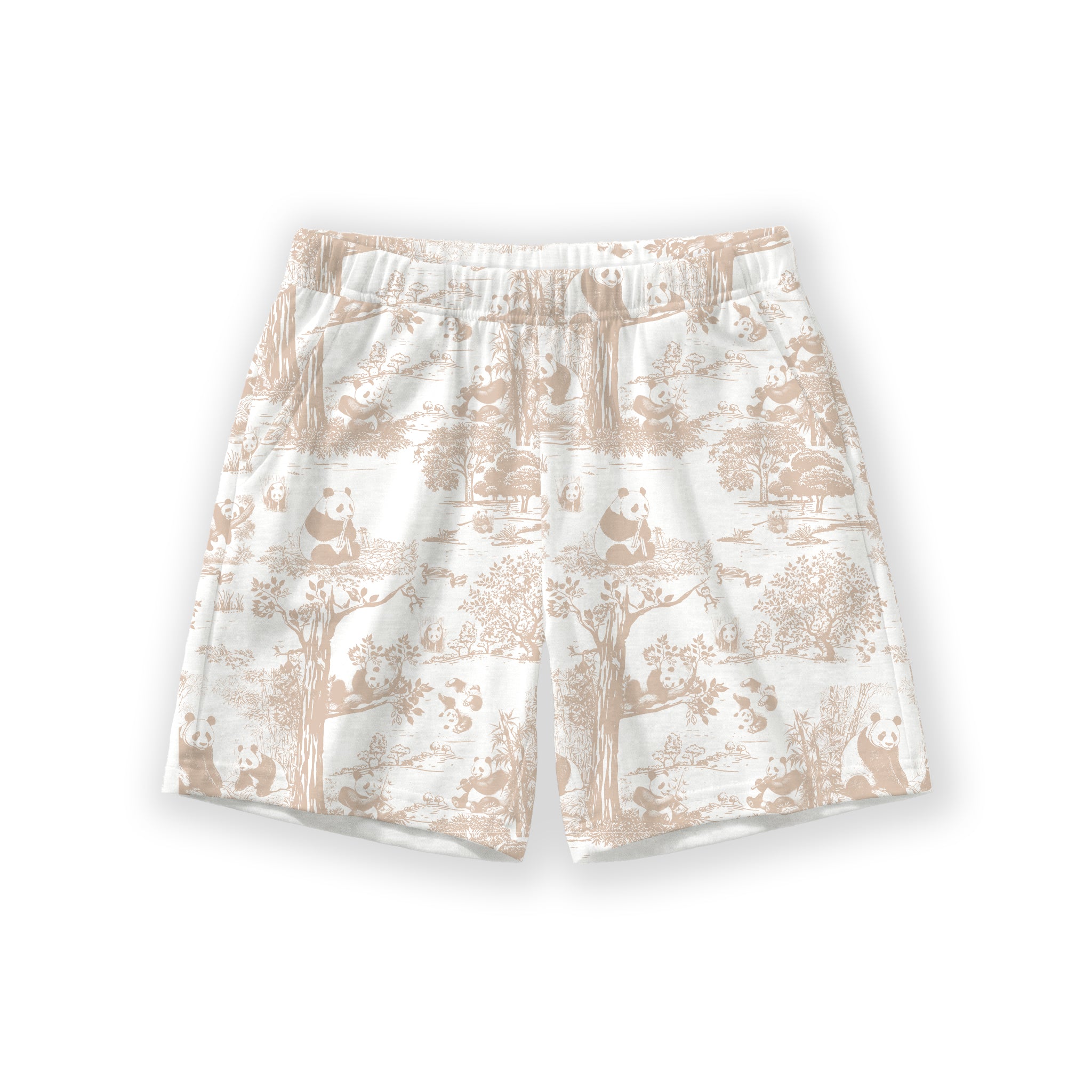 Hae Hae Porcelain Panda Bamboo Kids Shorts