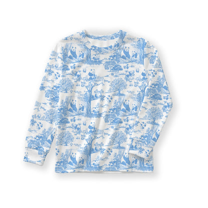 Hae Hae Porcelain Panda Bamboo Long Sleeve Shirt