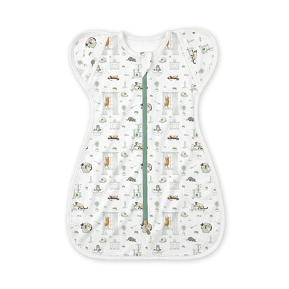 Open Meadows Bamboo HaeZip™ Anti-Startle Sleep Sack & Swaddle in Cat print