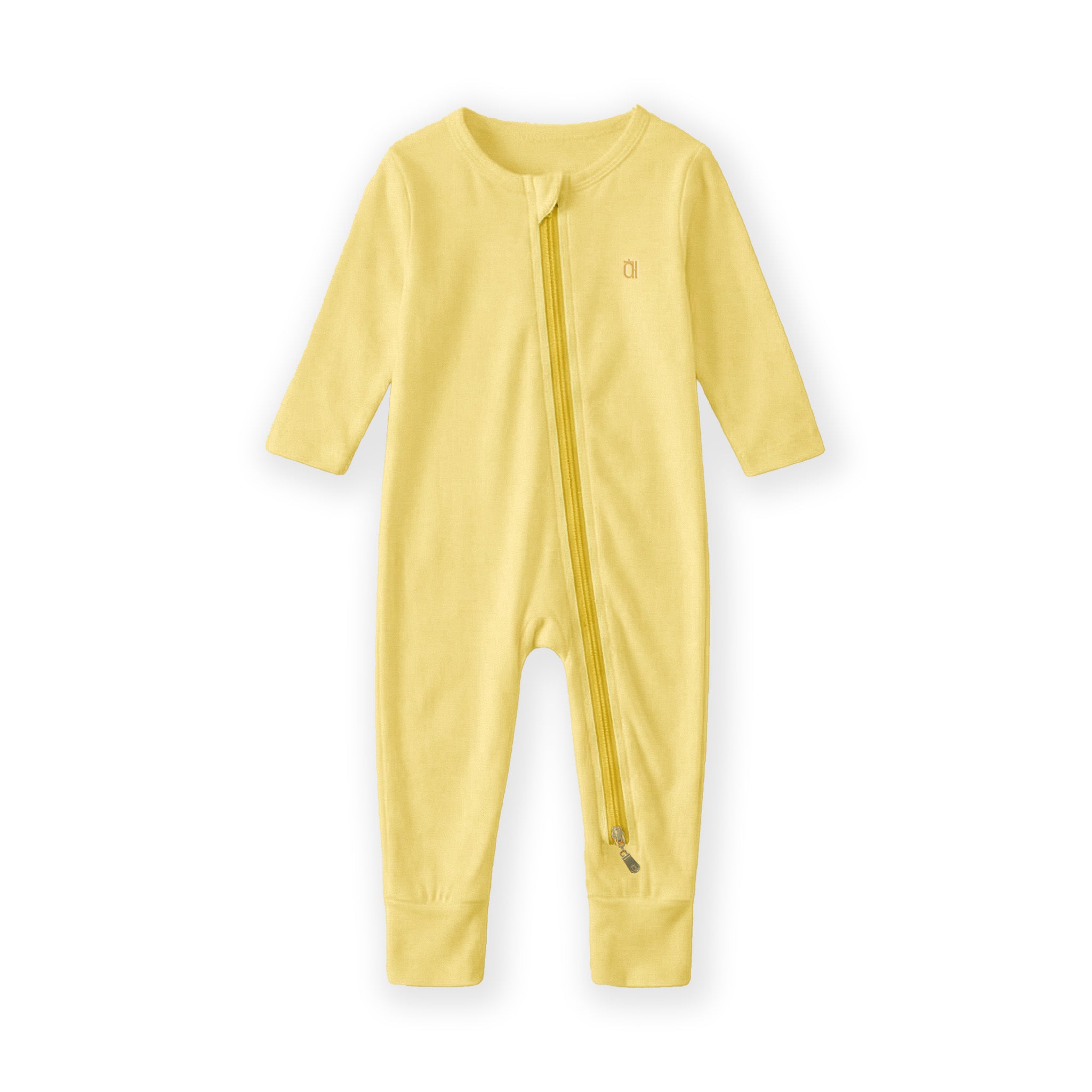 The Farmer's Market Bamboo Zip Sleep Suit Romper with HaeZip™