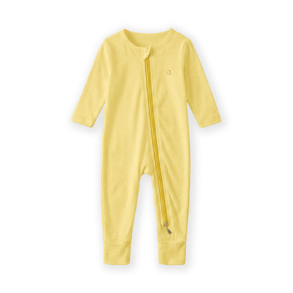 The Farmer's Market Bamboo Zip Sleep Suit Romper with HaeZip™