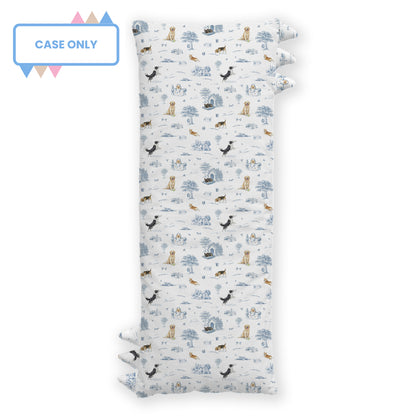 Open Meadows Bamboo Kids’ Pillowcase in Dog print