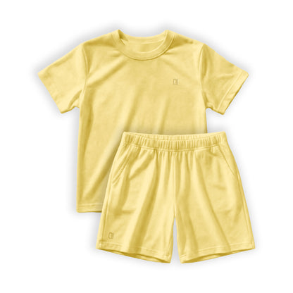 The Farmer's Market Bamboo Kids Short Sleeve Shirt & Shorts Set