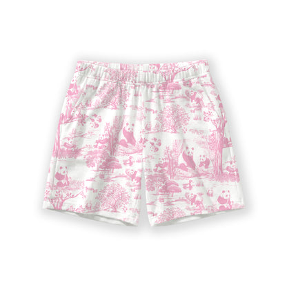 Hae Hae Porcelain Panda Bamboo Kids Shorts