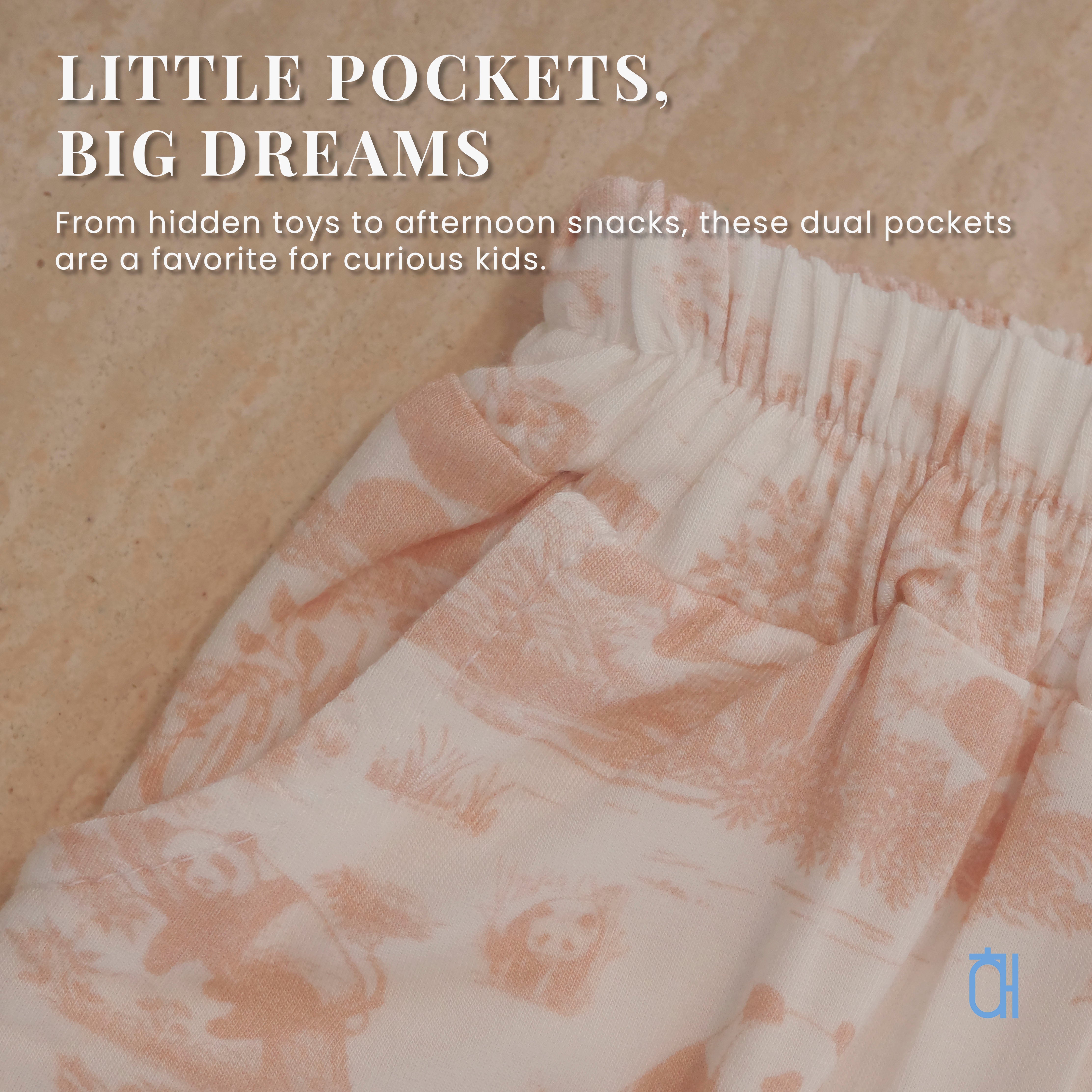 Hae Hae Porcelain Panda Bamboo Kids Shorts