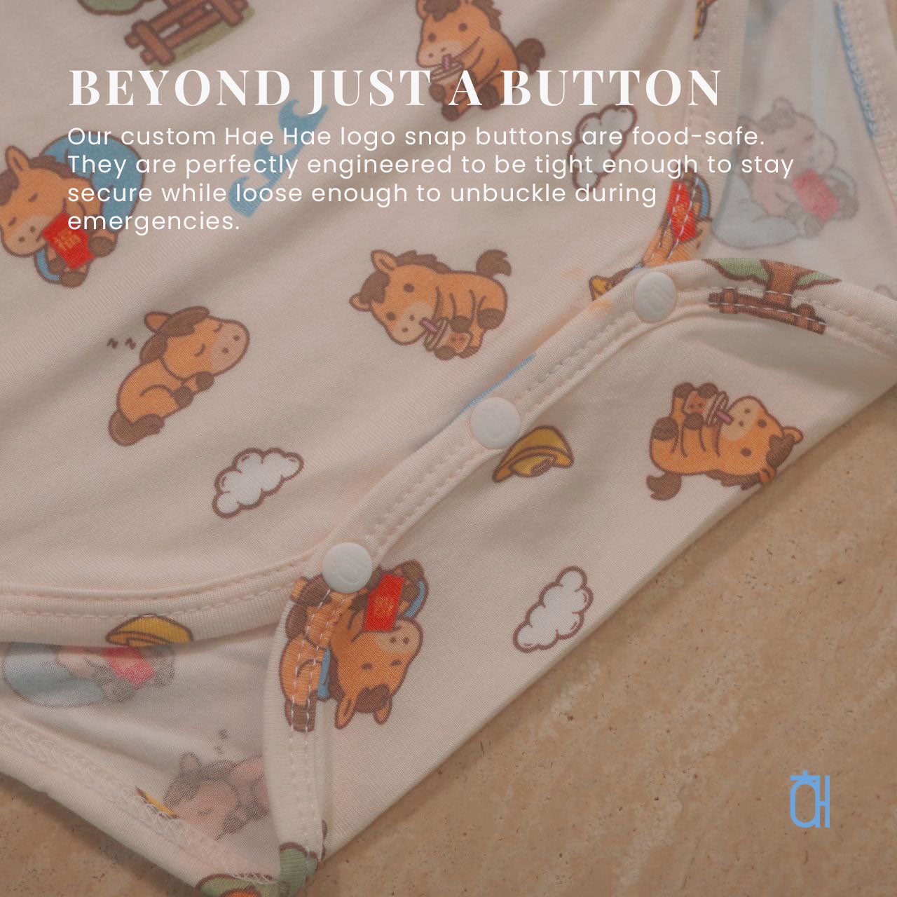 [CNY 2026] Hae Hae Bamboo Snap Rompe & Onesie