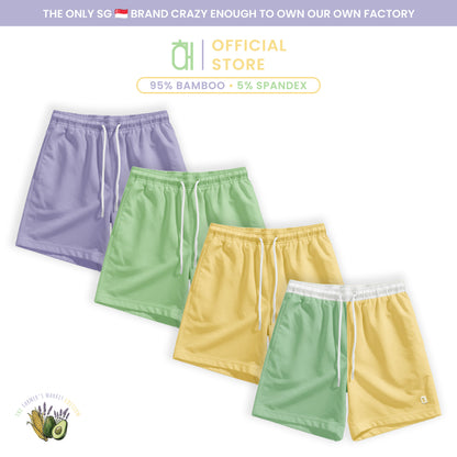 The Farmer's Market Adult Unisex Bamboo Lounge Shorts | Ultra-Soft, Breathable & Cooling Loungewear