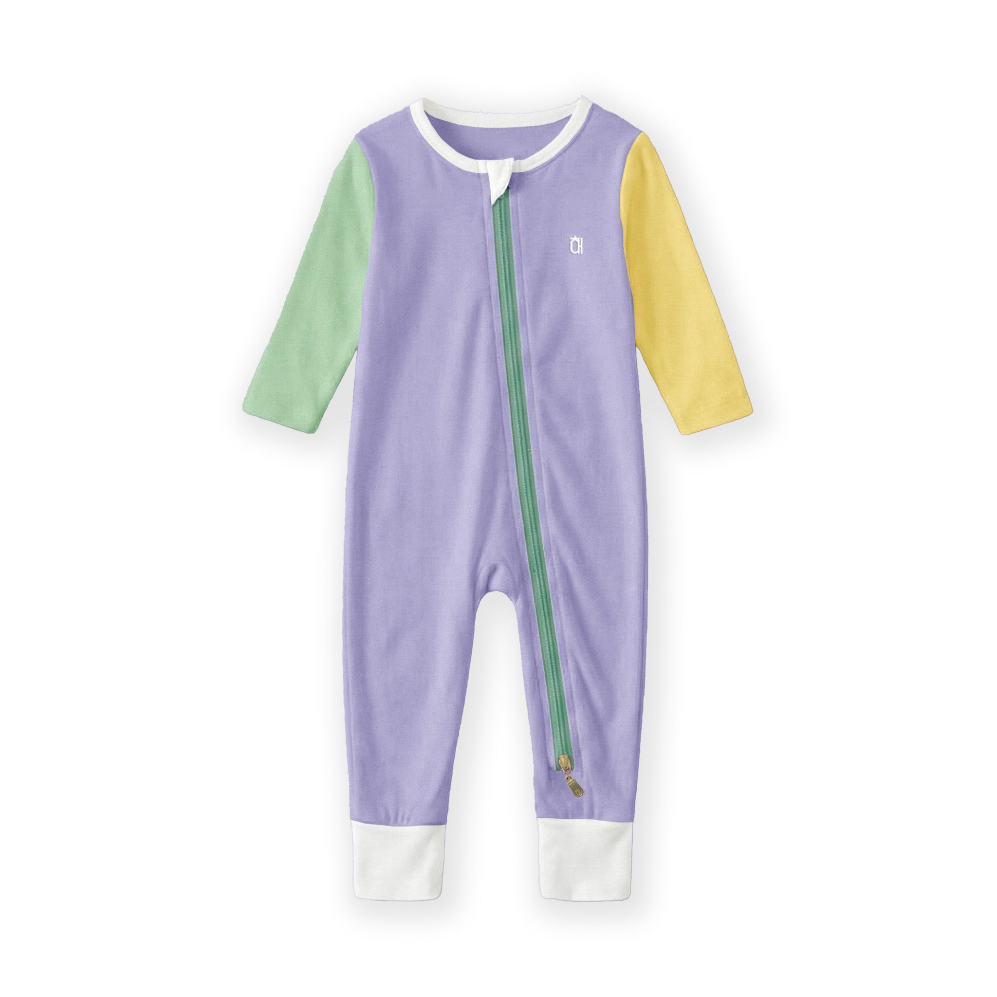 The Farmer's Market Bamboo Zip Sleep Suit Romper with HaeZip™