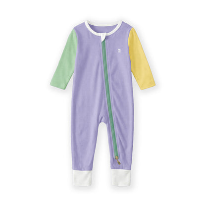 The Farmer's Market Bamboo Zip Sleep Suit Romper with HaeZip™