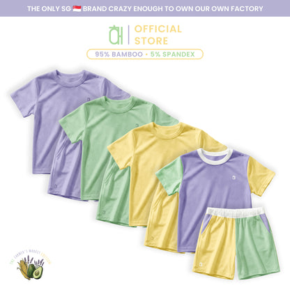 The Farmer's Market Bamboo Kids Short Sleeve Shirt & Shorts Set