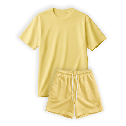 The Farmer's Market Adult Unisex Bamboo Lounge Set – Short Sleeve T-Shirt & Shorts | Ultra-Soft, Breathable & Cooling Loungewear