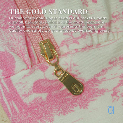 Hae Hae Porcelain Panda Bamboo Zip Sleep Suit Romper with HaeZip™