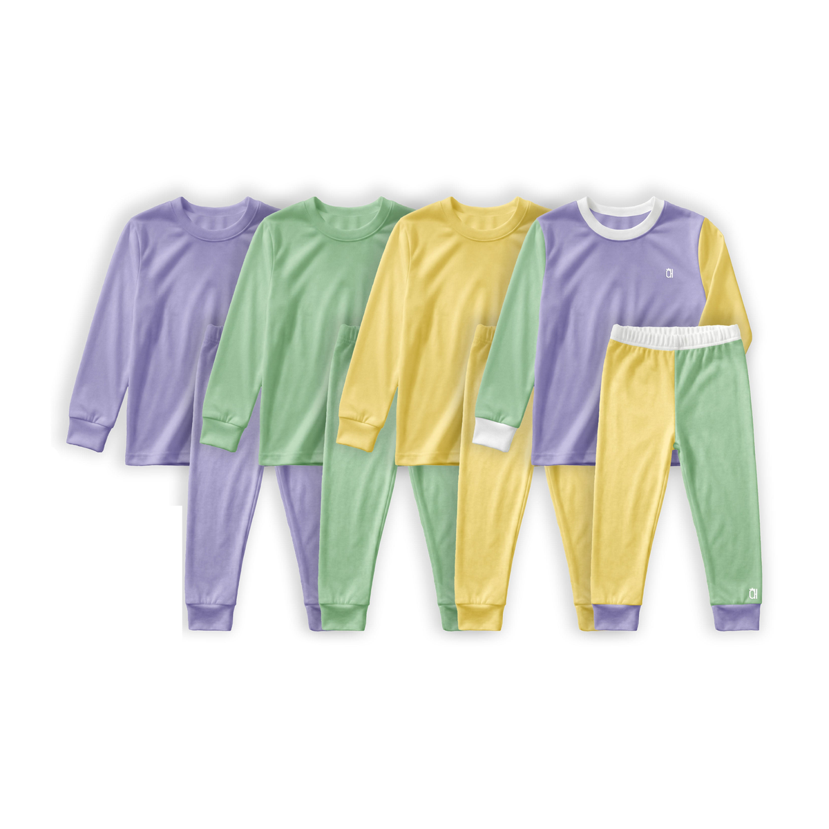 Clean white product hero v3 — The Farmer’s Market Bamboo Kids Long Sleeve Pyjamas 2PC Set