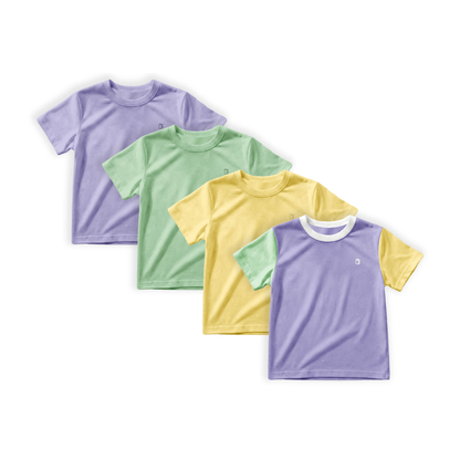 Clean white product hero v3 — The Farmer’s Market Bamboo Kids Short Sleeve Shirt