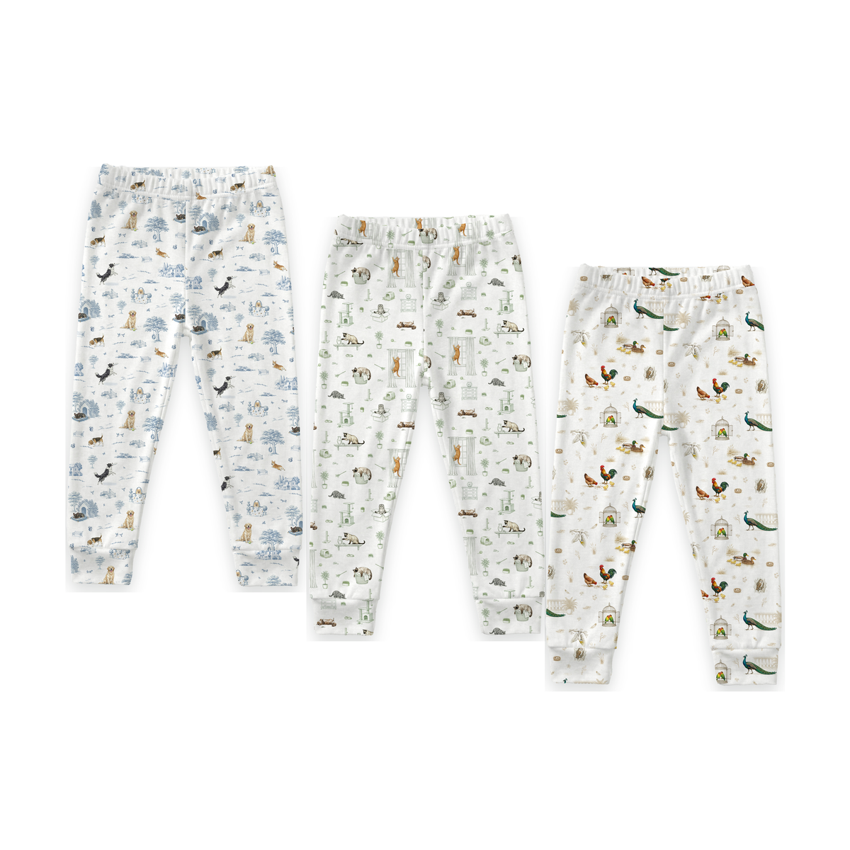 Clean white product hero v3 — Open Meadows Bamboo Kids Long Pants