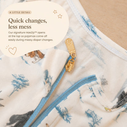 Open Meadows HaeZip quick-change zipper detail