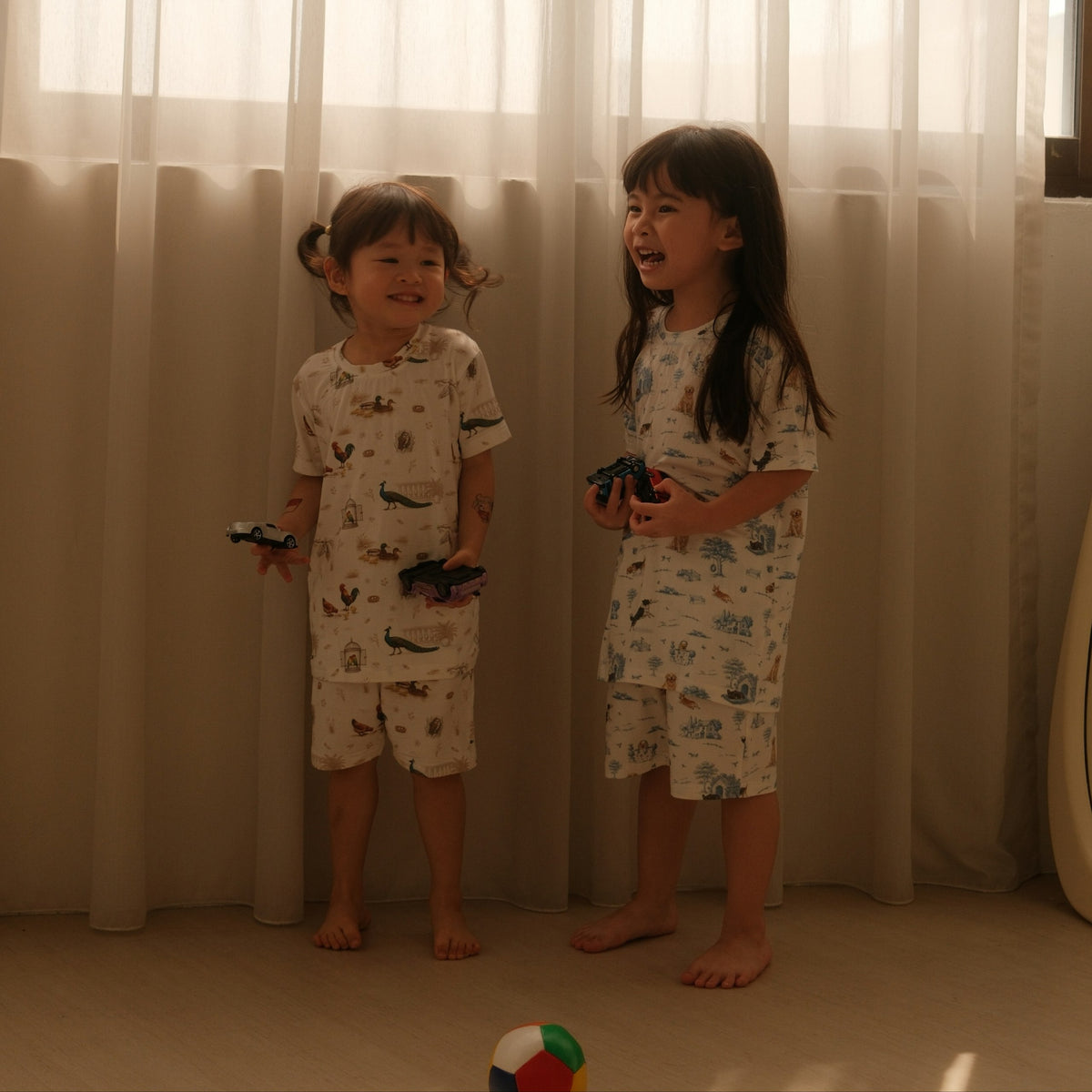 Open Meadows short-sleeve lifestyle — open-meadows-bamboo-kids-short-sleeve-shirt-shorts-set — 2