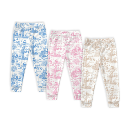 Clean white product hero v3 — Porcelain Panda Bamboo Kids Long Pants