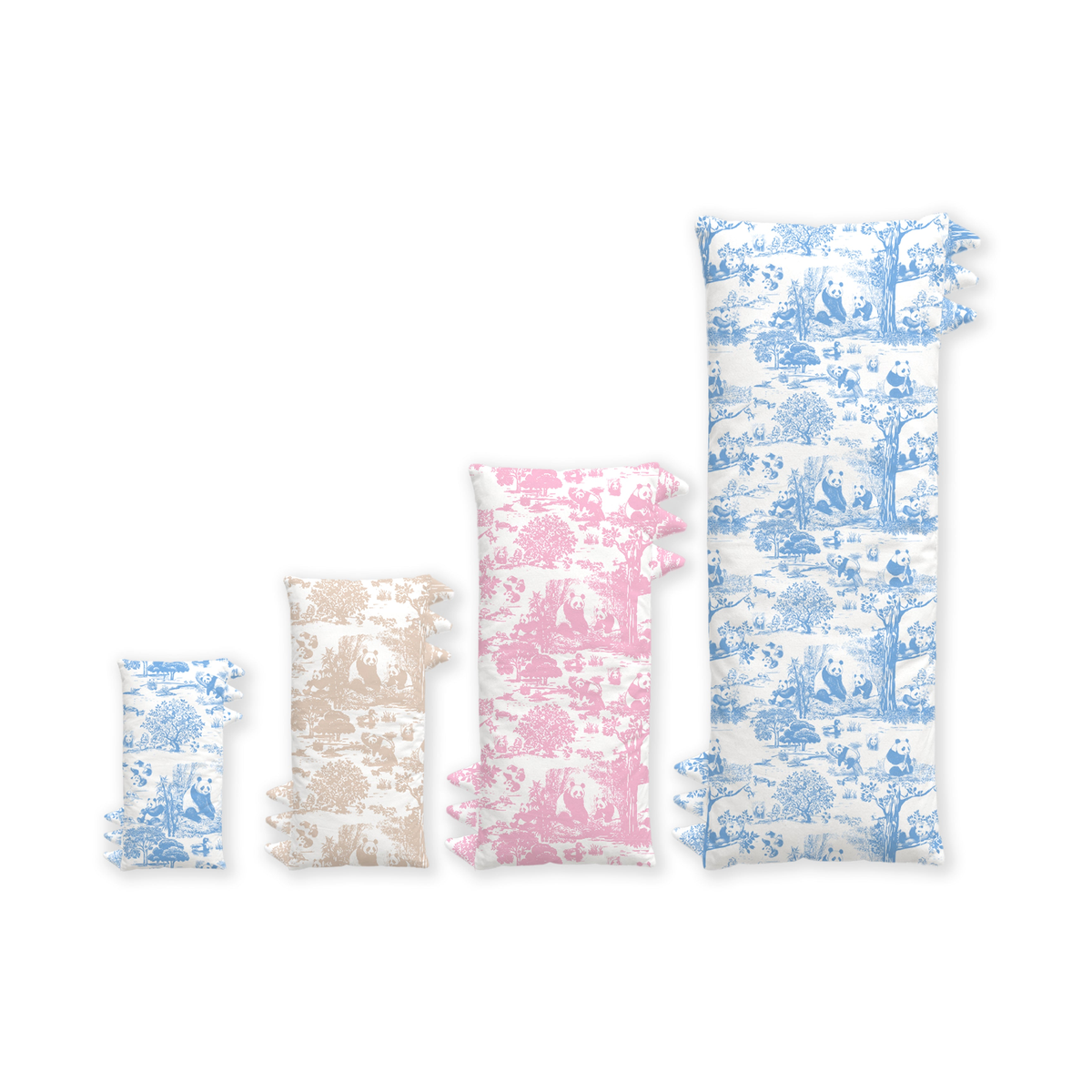 Clean white product hero — Porcelain Panda Bamboo Kids Pillow with Sorona® Filling