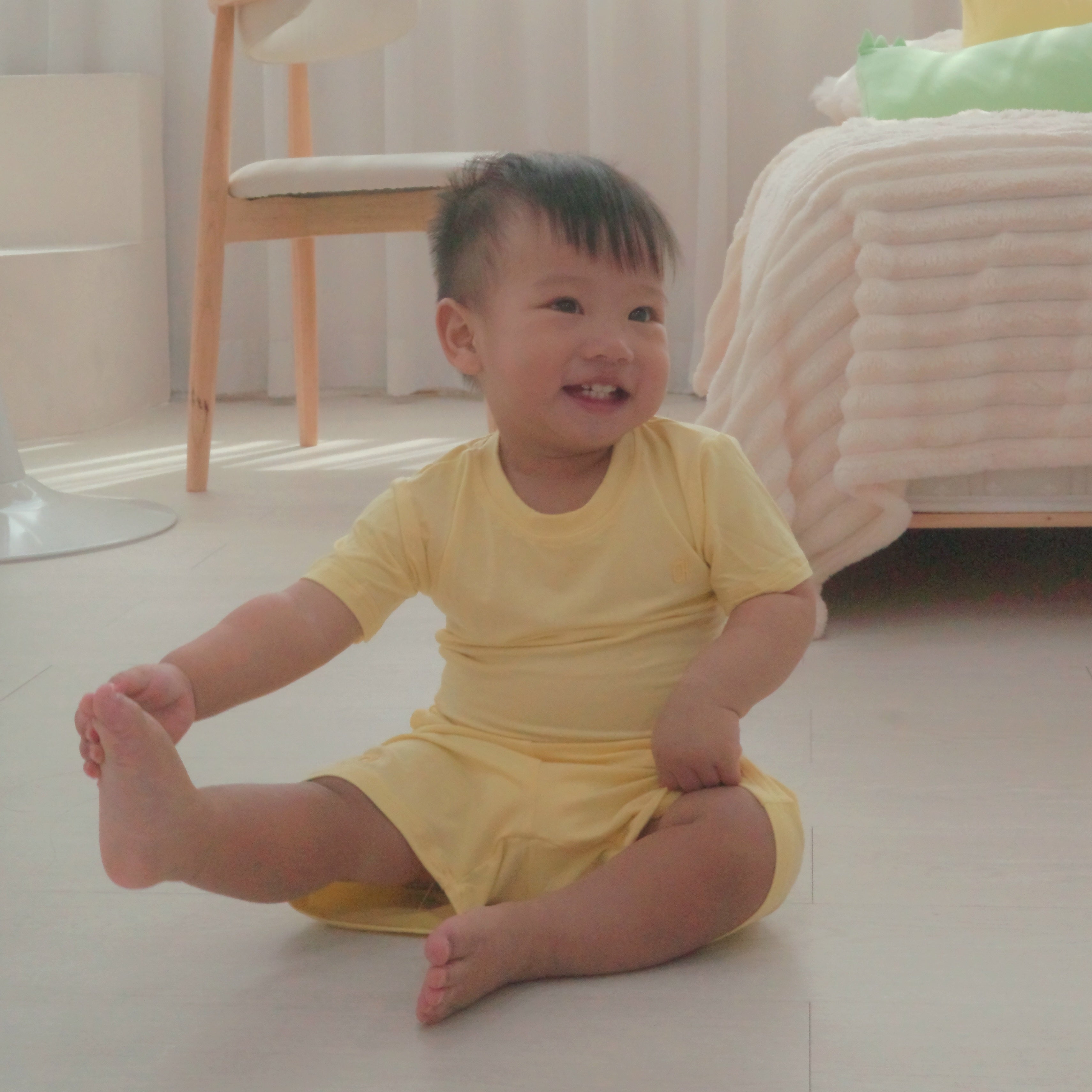 Hae Hae 竹纤维短袖衬衫和短裤