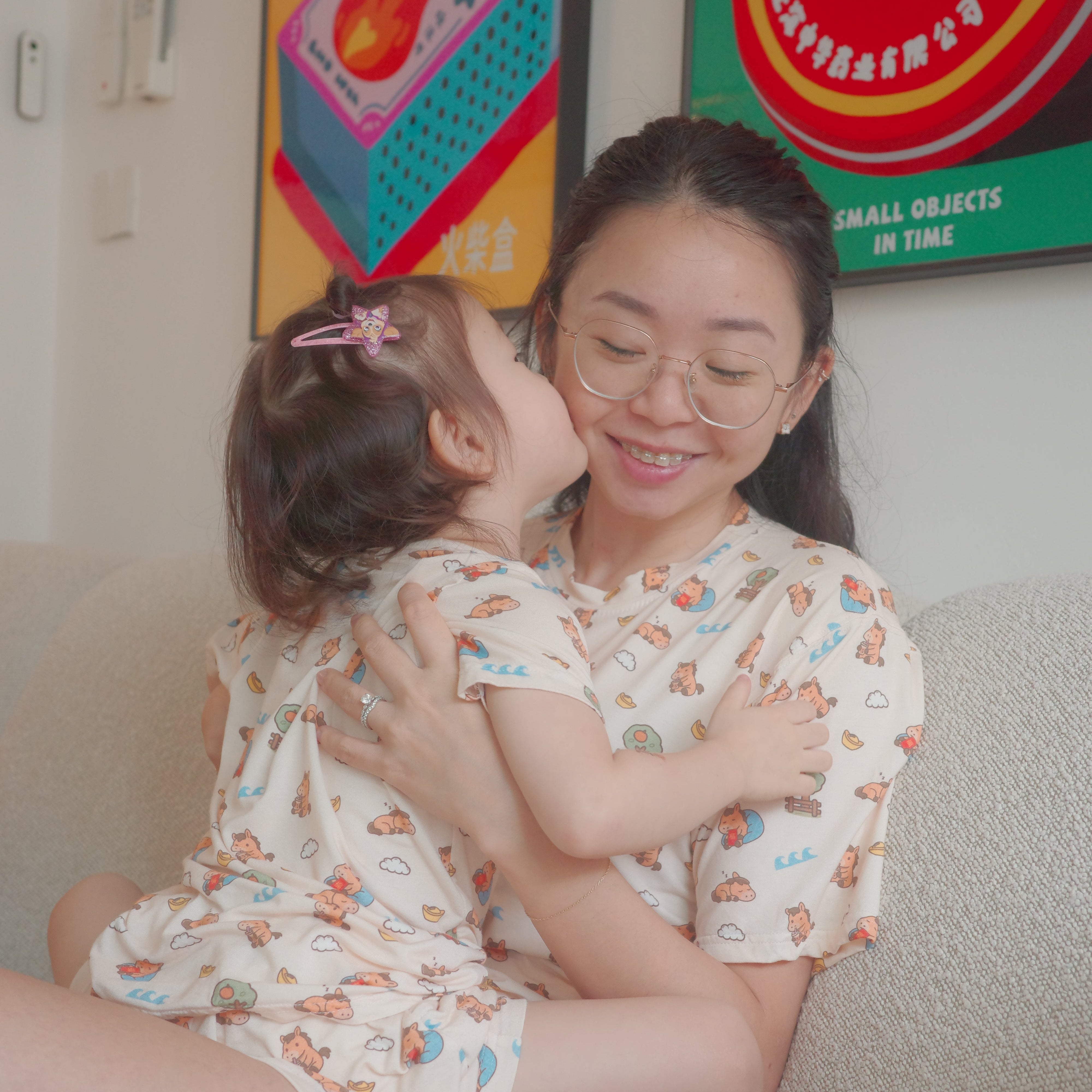 [CNY 2026] Adult Unisex Bamboo Short Sleeve Set | Ultra-Soft, Breathable & Cooling Loungewear