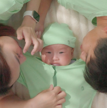 The Farmer's Market Bear Bamboo Baby Beanie with Sorona® Stuffed Ears