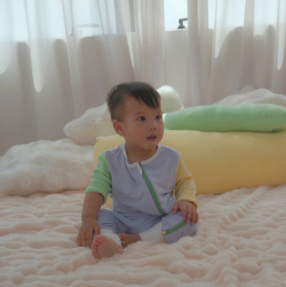 The Farmer's Market Bamboo Zip Sleep Suit Romper with HaeZip™